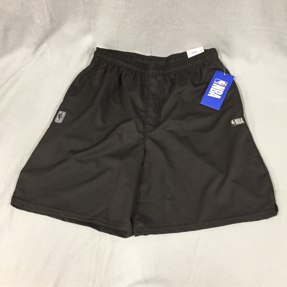 NBA Mens Windpipe Classic Fit Trainer Shorts Black ZSML619S Large NWT